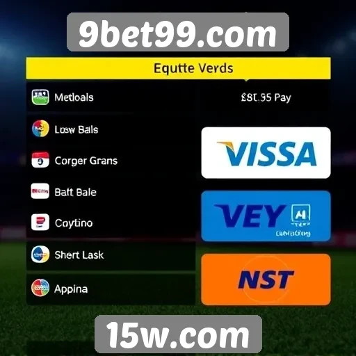 Métodos de pagamento aceitos no 9bet99